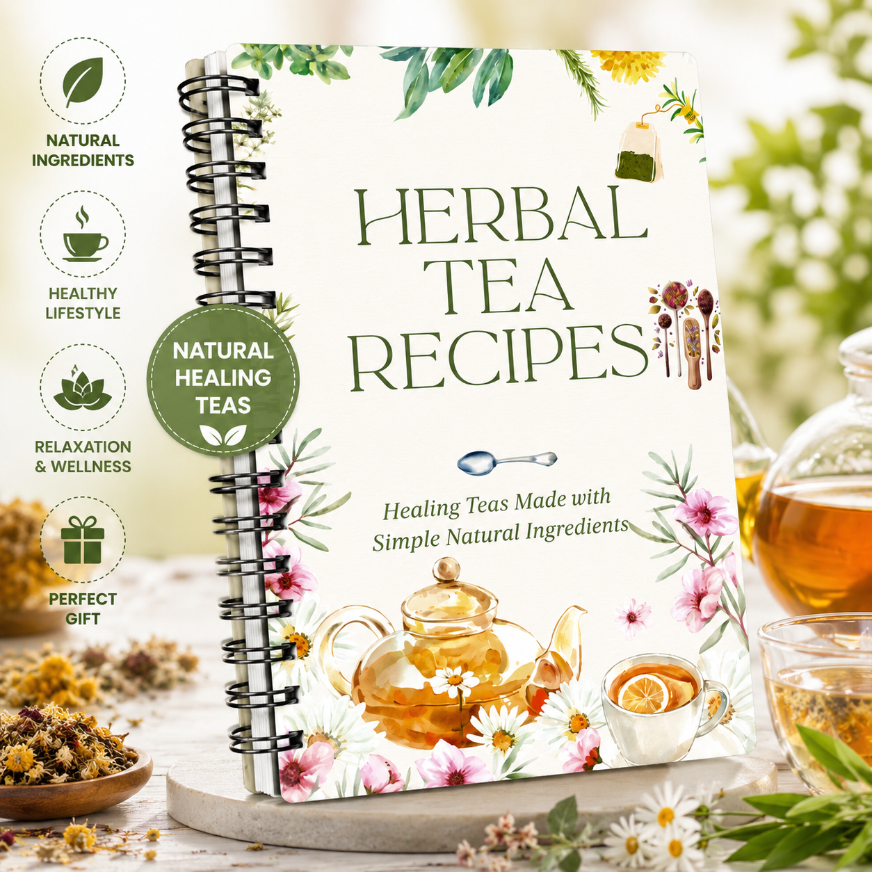 Herbal Wellness Recipes - Herbal Tea Recipes Book – Natural