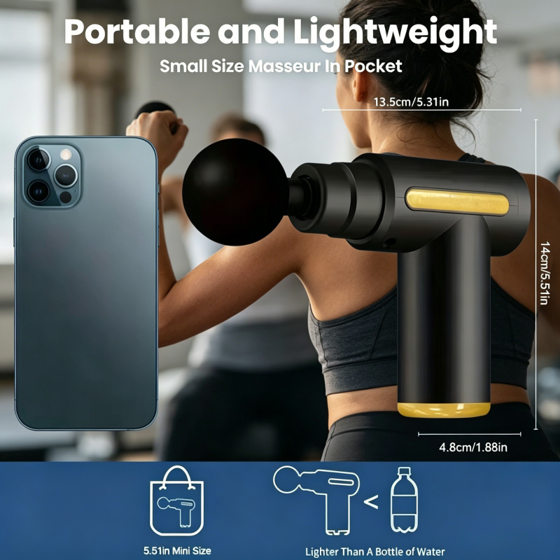 Health Wellness - Portable Handheld Fascia Gun USB Charging