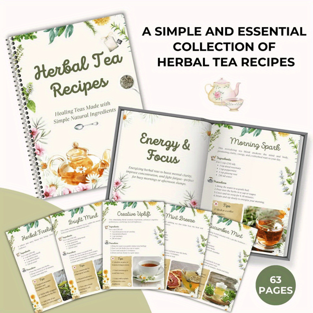 Herbal Tea Recipes Book – Natu - Herbal Wellness Recipes 评论和价格