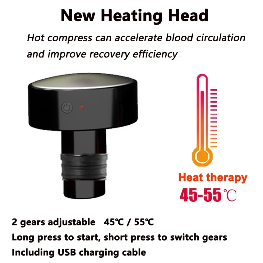 New Heat Fascia Gun Massage He - Health Wellness 评论和价格