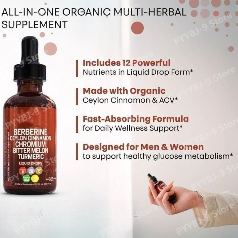 Berberine Chromium Turmeric Gi - Herbal Wellness Drops 评论和价格