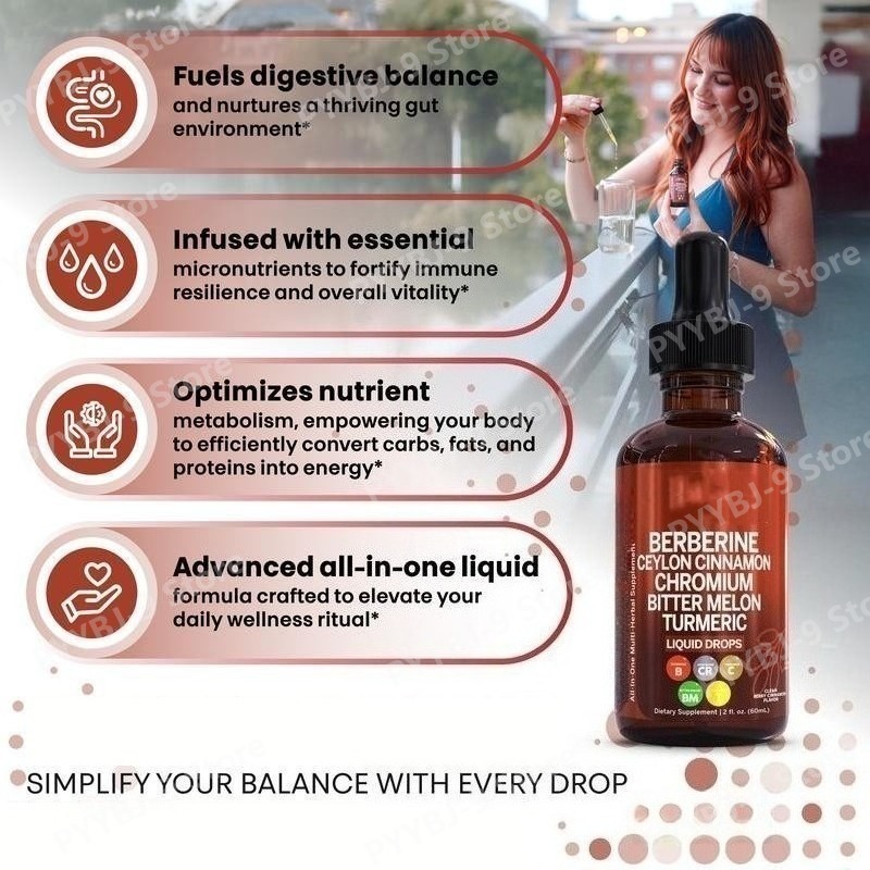 Berberine Chromium Turmeric Gi - Herbal Wellness Drops 评论和价格