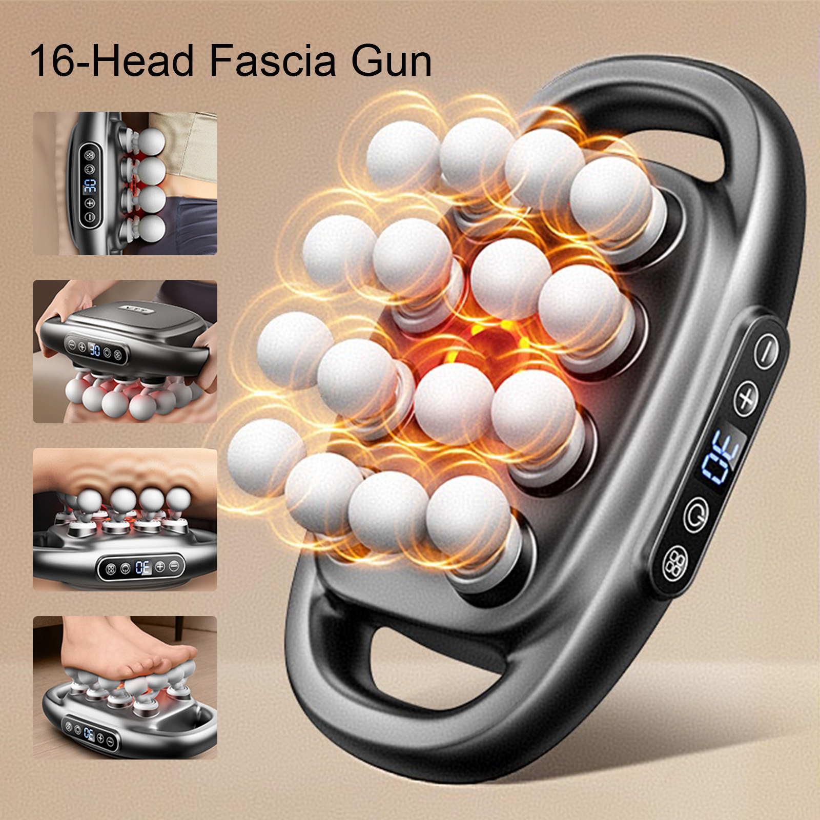 16-Head Fascia Gun High-Freque - Health Wellness 评论和价格