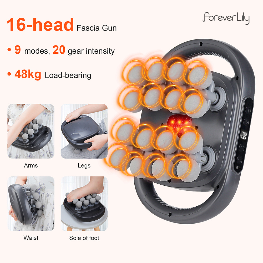 16-Head Fascia Gun High-Freque - Health Wellness 评论和价格