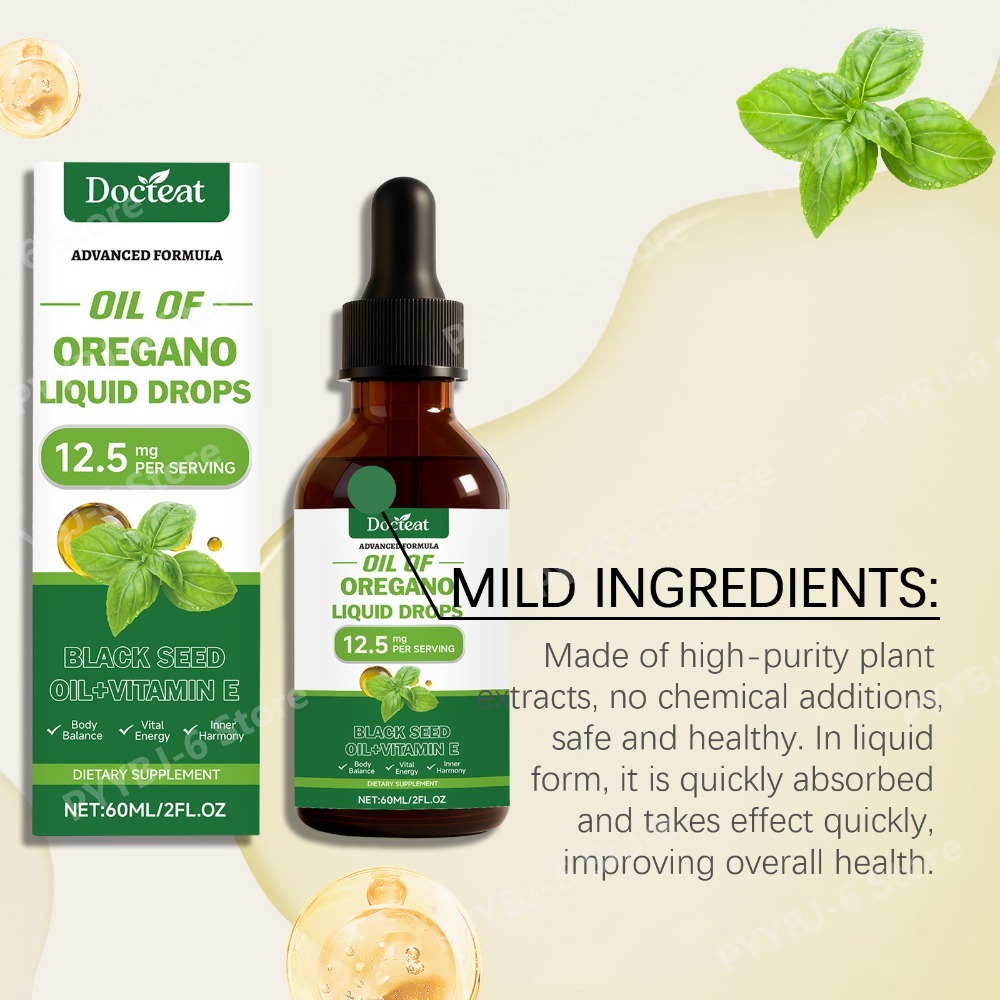 Oregano Oil Liquid Drops 60ml  - Herbal Wellness Drops 评论和价格