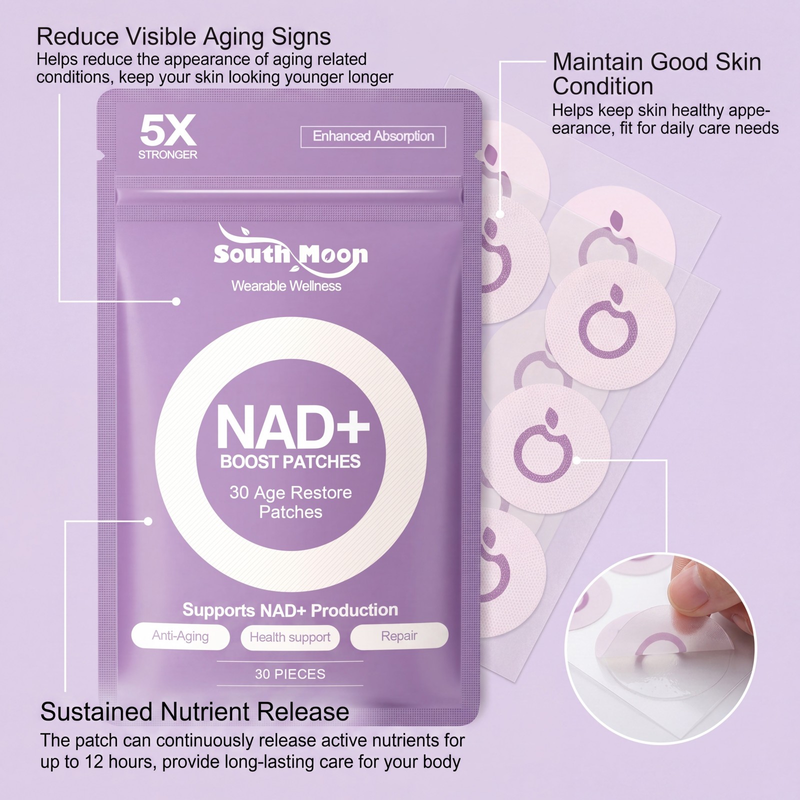 60/120pcs Body Care Patch Mois - Health Wellness 评论和价格